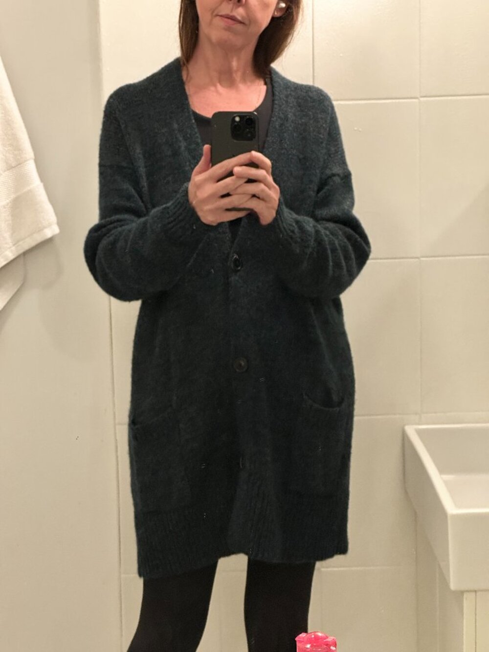 Isabel Marant Étoile Mohair Blend Longline Cardigan, Size 40 (US 8/M-L)